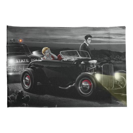 Joy Ride B&W 2 Kussensloop (Achterkant-Rechts)