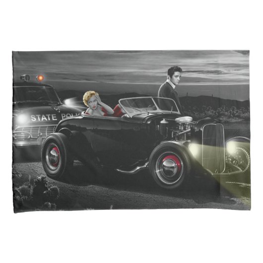 Joy Ride B&W 2 Kussensloop (Voorkant-Rechts)