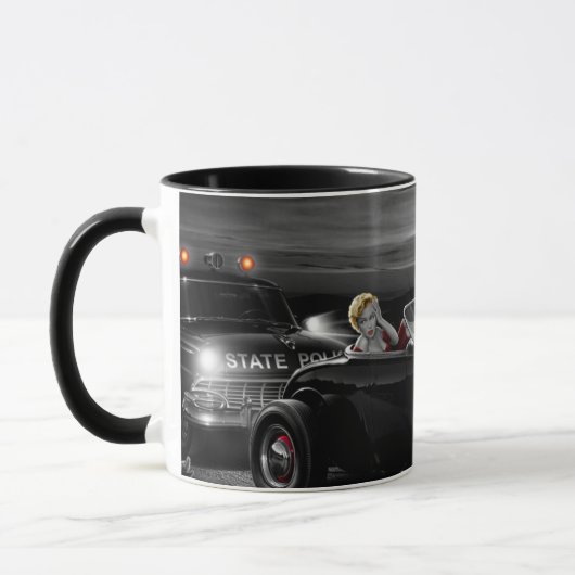 Joy Ride B&W Mok (Links)