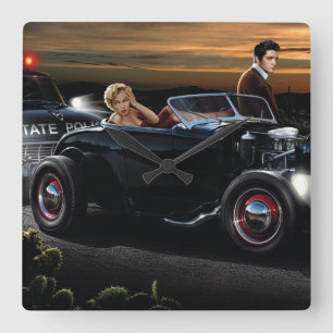 Joy Ride Vierkante Klok