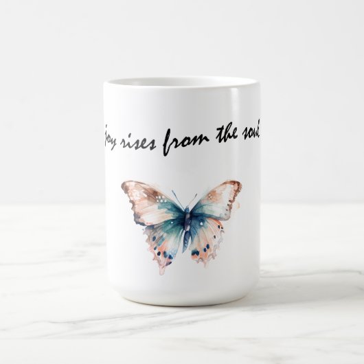 Joy Rises beroemd gemaakt door Soul Butterfly Koffiemok (Center)