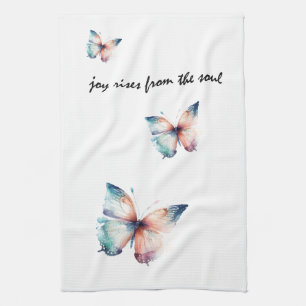 Joy Rises beroemd gemaakt door Soul Butterfly Theedoek