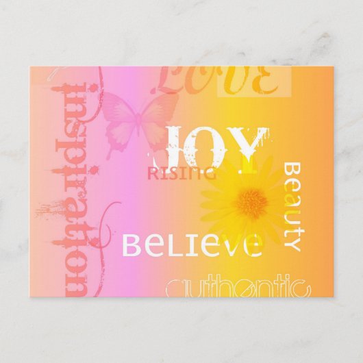 Joy Rising Pastel Briefkaart (Voorkant)
