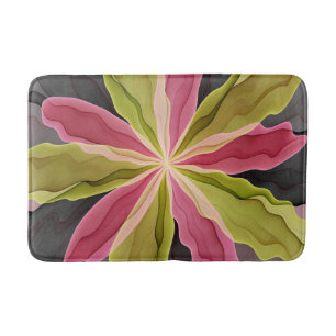 Joy, roze groene antracite Fantasy Fantasy Flower Badmat