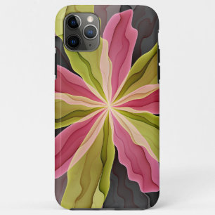 Joy, roze groene antracite Fantasy Fantasy Flower iPhone 11 Pro Max Hoesje