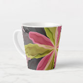Joy, roze groene antracite Fantasy Fantasy Flower  Latte Mok (Linkerhoek)