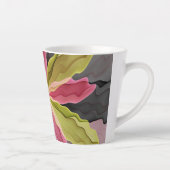 Joy, roze groene antracite Fantasy Fantasy Flower  Latte Mok (Rechts)