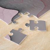 Joy, roze groene antracite Fantasy Fantasy Flower Legpuzzel (Zijkant)