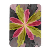 Joy, roze groene antracite Fantasy Fantasy Flower Magneet (Verticaal)