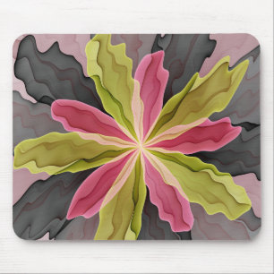 Joy, roze groene antracite Fantasy Fantasy Flower Muismat