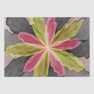Joy, roze groene antracite Fantasy Fantasy Flower  Tissuepapier