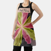 Joy, roze groene antracite, fractal Beste moeder Schort (Insitu)