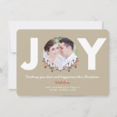 JOY Rustic | Carte photo de vacances (Devant)