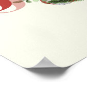 JOY Santa Christmas Wall Art Decor Poster (Coin)