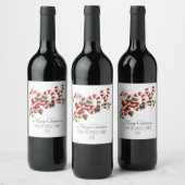 Joy Santa Gepersonaliseerd Wijn Etiket (Flessen)