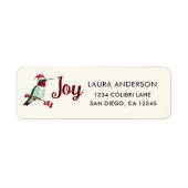 Joy Santa Hummingbird Label (Voorkant)