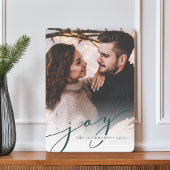 Joy Script | Kerstfeestdag — Fotokaart Feestdagenkaart