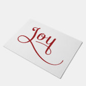 Joy Script Red Deurmat (Schuin)