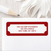 Joy Script Red Solid Etiket (Insitu)