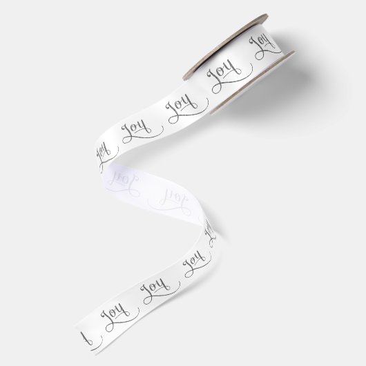 Joy Script Silver Glitter Lint (Achterkant)