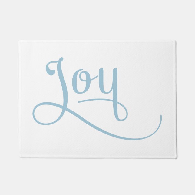 Joy Script Sky Deurmat (Voorkant)