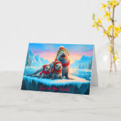 Joy Seals Plié Carte de Noël (Fleur jaune)