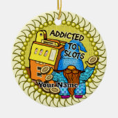 Joy slots gnome keramisch ornament (Voorkant)