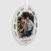 JOY Snowflake Frame Photo (devant)
