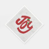 Joy Snowman over White Birch Servet (Hoek)