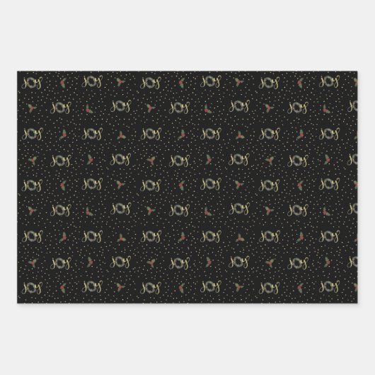 Joy & Sparkle - 3 Pack en papier d'enveloppement n (Devant)