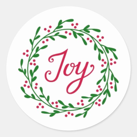 Joy Sticker de Noël (Devant)