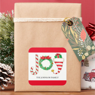 Joy Stickers Aquarelle de Noël