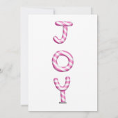 Joy Sucre de canne rose - Carte de Noël (Dos)