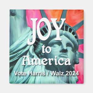 Joy to America Harris Walz Magneet