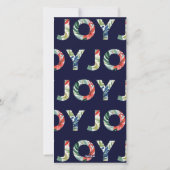 Joy To The World 1 Photo Carte De Noël Moderne (Dos)