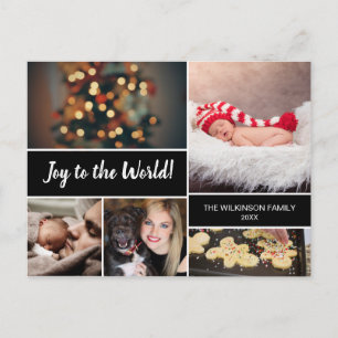 Joy to the World 2019 Baby Announcement Kerstmis Feestdagenkaart