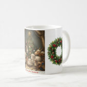 Joy to the World Barnyard Animals Wreath Mug Koffiemok (Voorkant rechts)