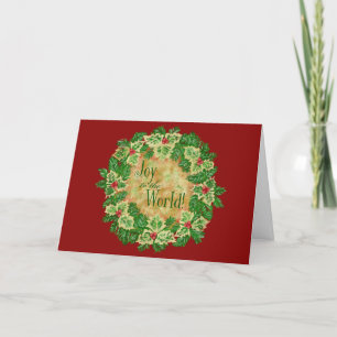 Joy to the World Carte de Noël personnalisée