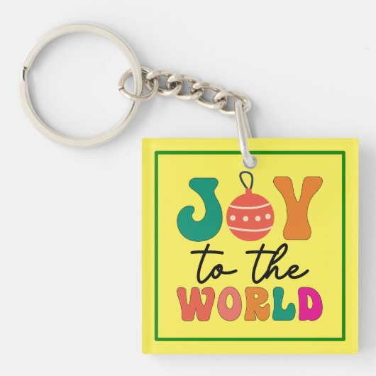 Joy to the World - Christmas Design-50835 Sleutelhanger (Voorkant)