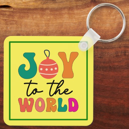 Joy to the World - Christmas Design-50835 Sleutelhanger (Achterkant)