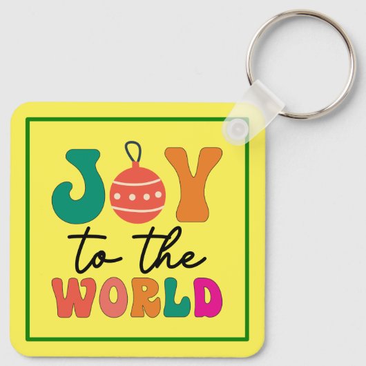Joy to the World - Christmas Design-50835 Sleutelhanger (Achterkant)