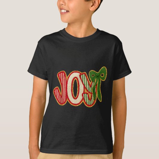 Joy To The World Crochet Jesus Christian Holiday C T-shirt (Voorkant)