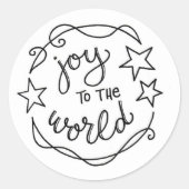 Joy to the World Doodled Sticker (Devant)
