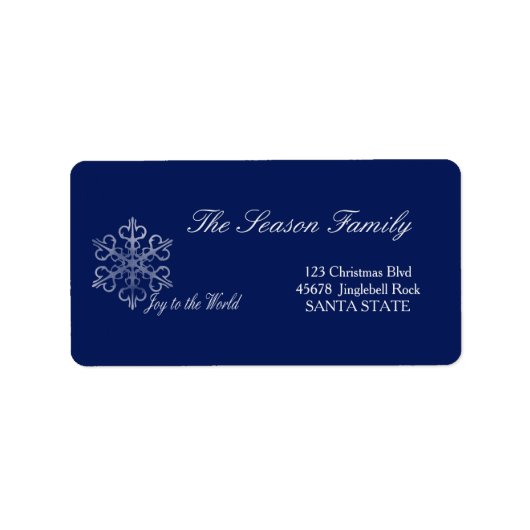 Joy to the World Holiday Étiquette de adresse (Devant)