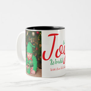 Joy to the World Holiday Photo Mok