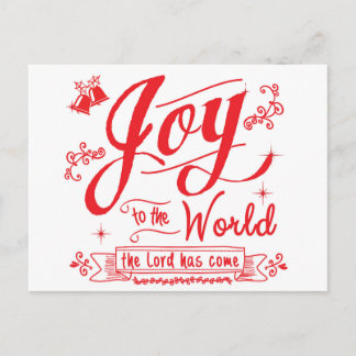 Joy to the World II beroemd gemaakt door Jan Marvi Feestdagenkaart