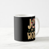 Joy To The World Jesus Christian Snowflake Christm Koffiemok (Voorkant rechts)