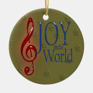 JOY to the World Keramisch Ornament