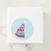 Joy to the World Kerstcitote Typografie Bedankjes Labels (In situ)