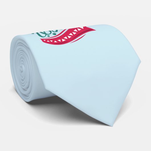 Joy to the World Kerstcitote Typografie Stropdas (Opgerold)